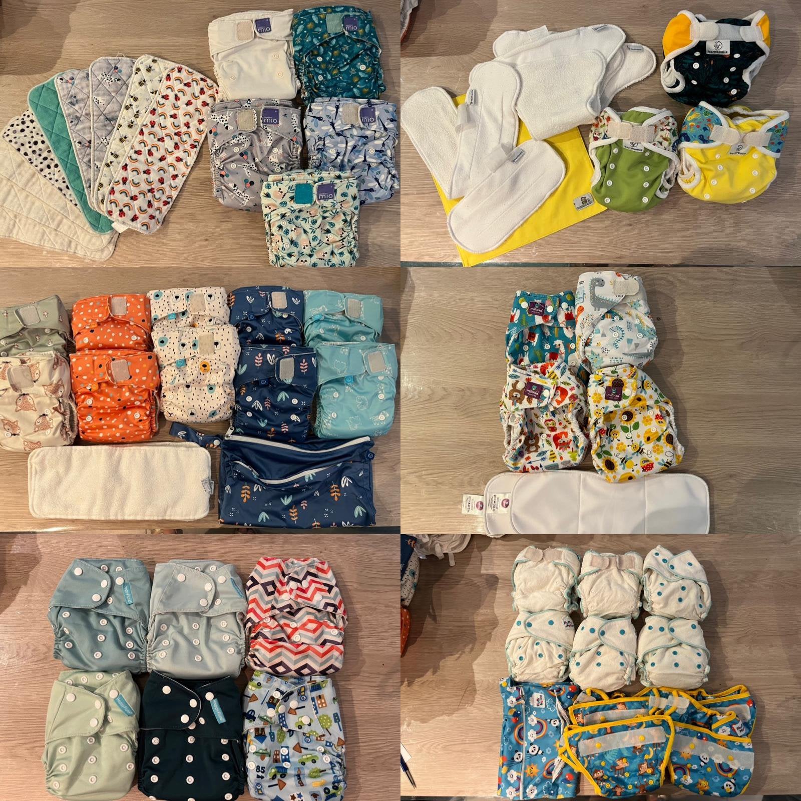 Pakket wasbare luiers, Ophalen of Verzenden, Gebruikt, Jongetje of Meisje
