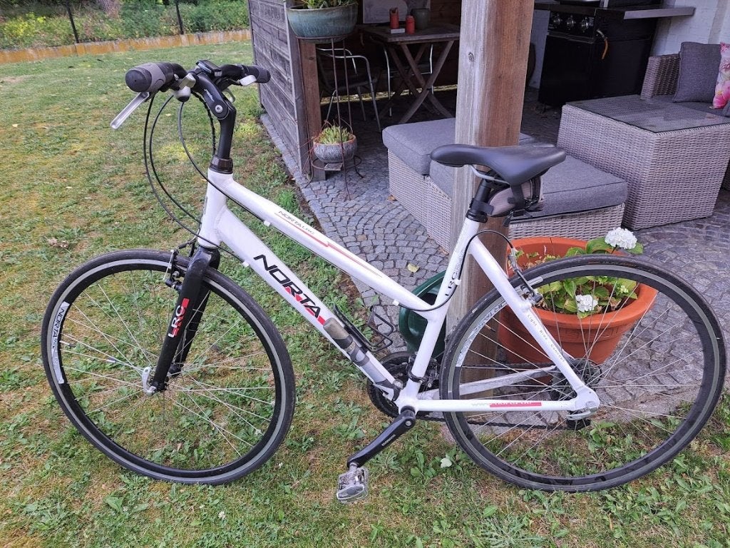 dames racefiets met recht stuur, Ophalen, Gebruikt, Dames