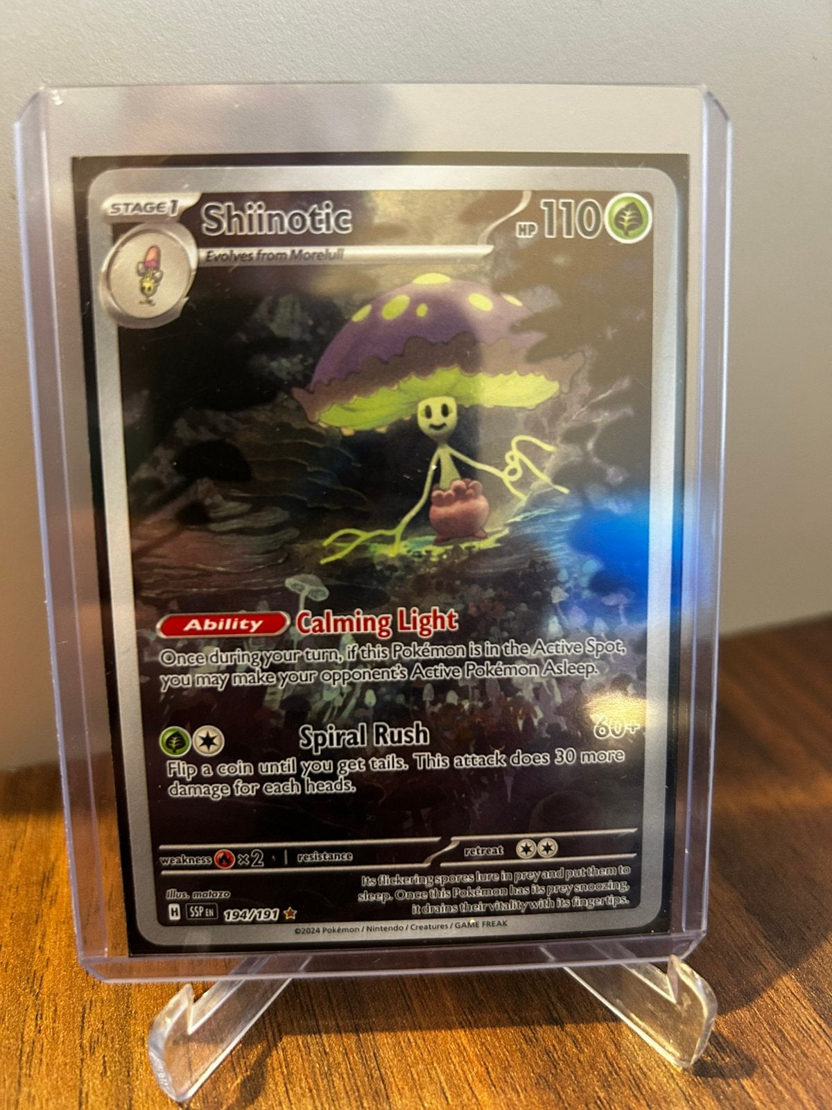 Pokemon shiinotic surging sparks, Ophalen of Verzenden, Zo goed als nieuw, Booster