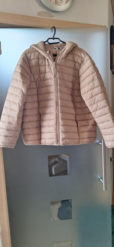 Tussenseizoen jas beige maat 46, Ophalen, Beige, Maat 46/48 (XL) of groter, Zo goed als nieuw