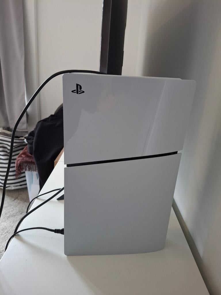 PS5 Digital Edition Wit – Goede staat + kabels., Ophalen of Verzenden, Gebruikt, Playstation 5 Digital