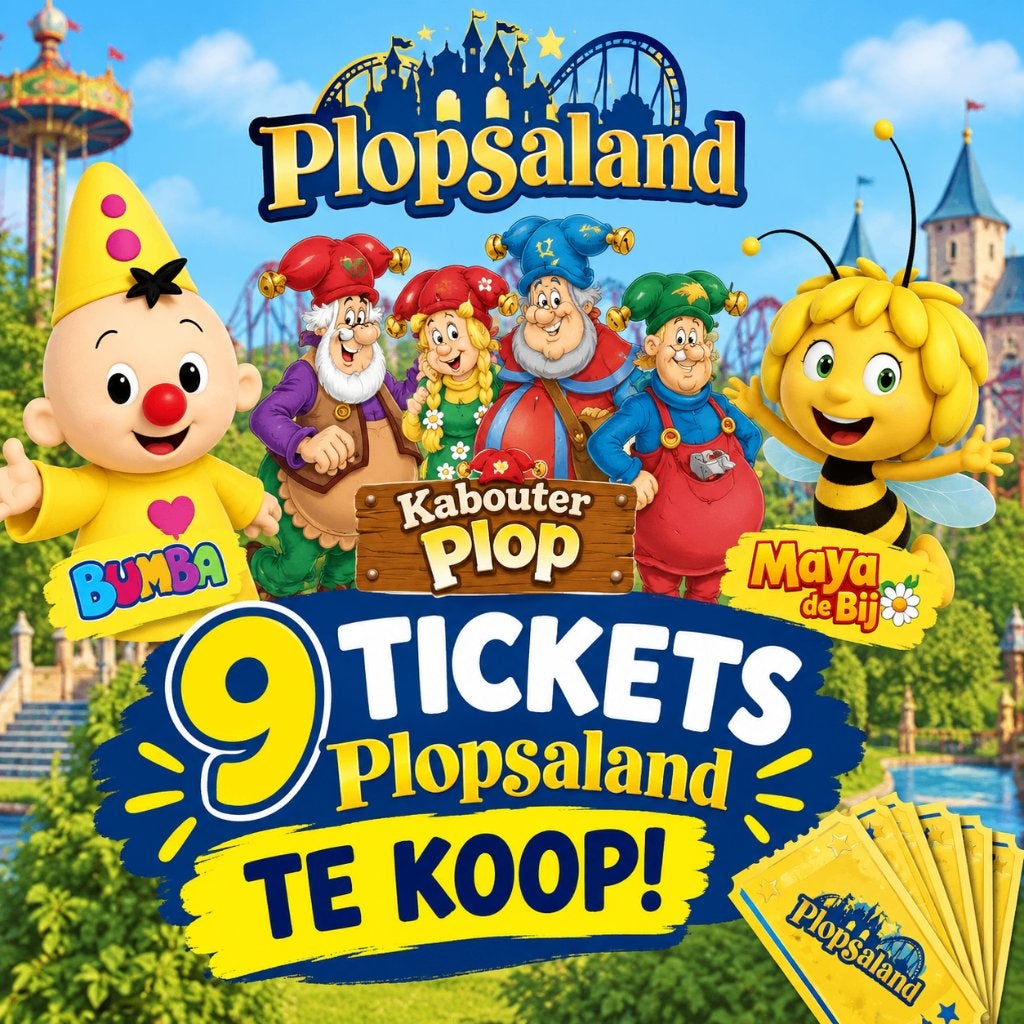 9 plopsaland tickets te koop