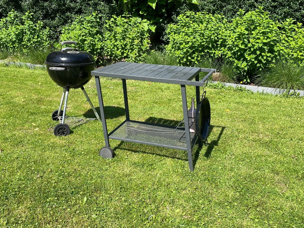 Barbecue + tuintrolley, Jardin & Terrasse, Barbecues électriques, Enlèvement, Utilisé, Overige merken