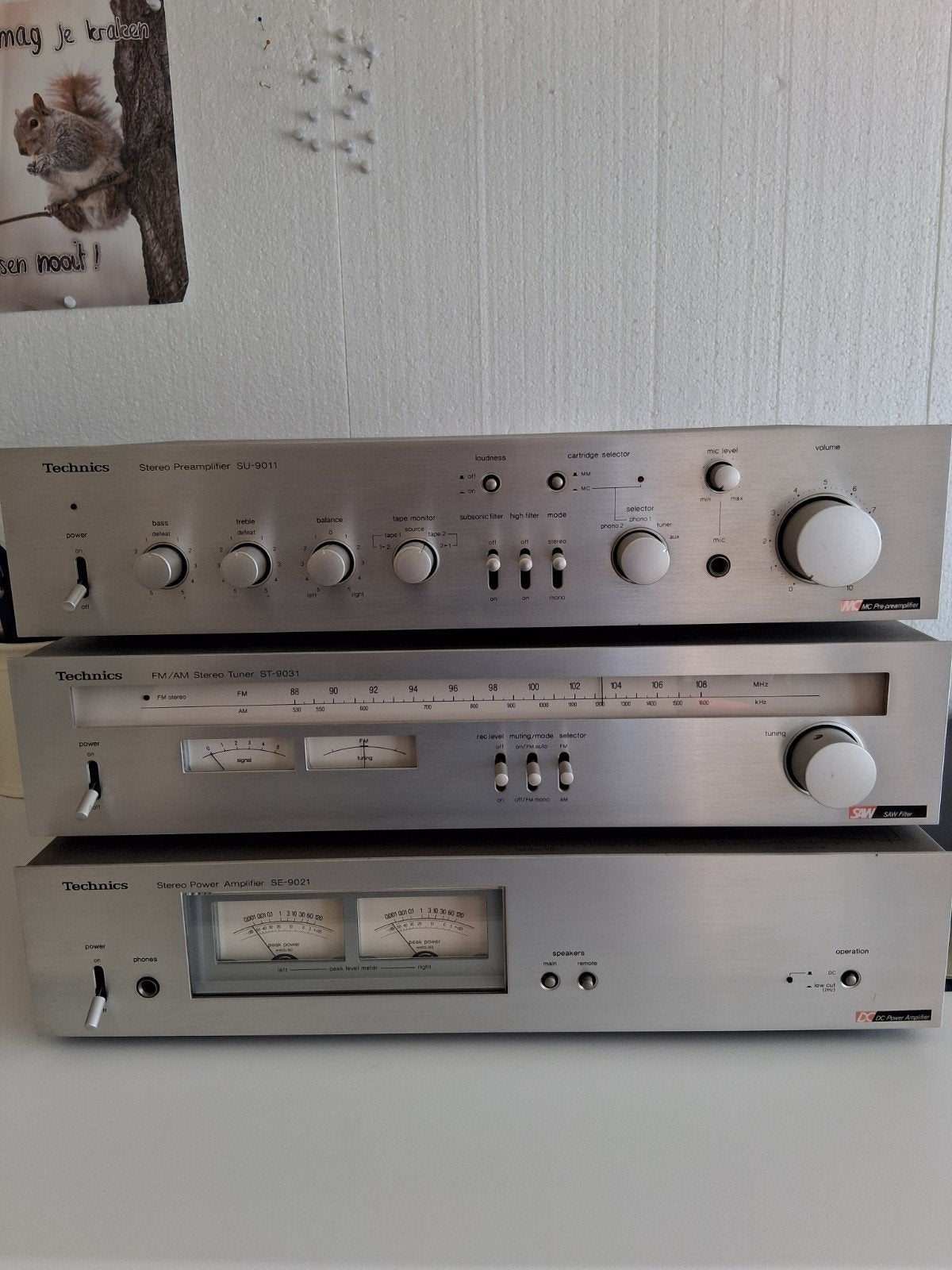 technics ampli preampli tuner, Enlèvement, Utilisé, Tuner ou Radio, Autres marques