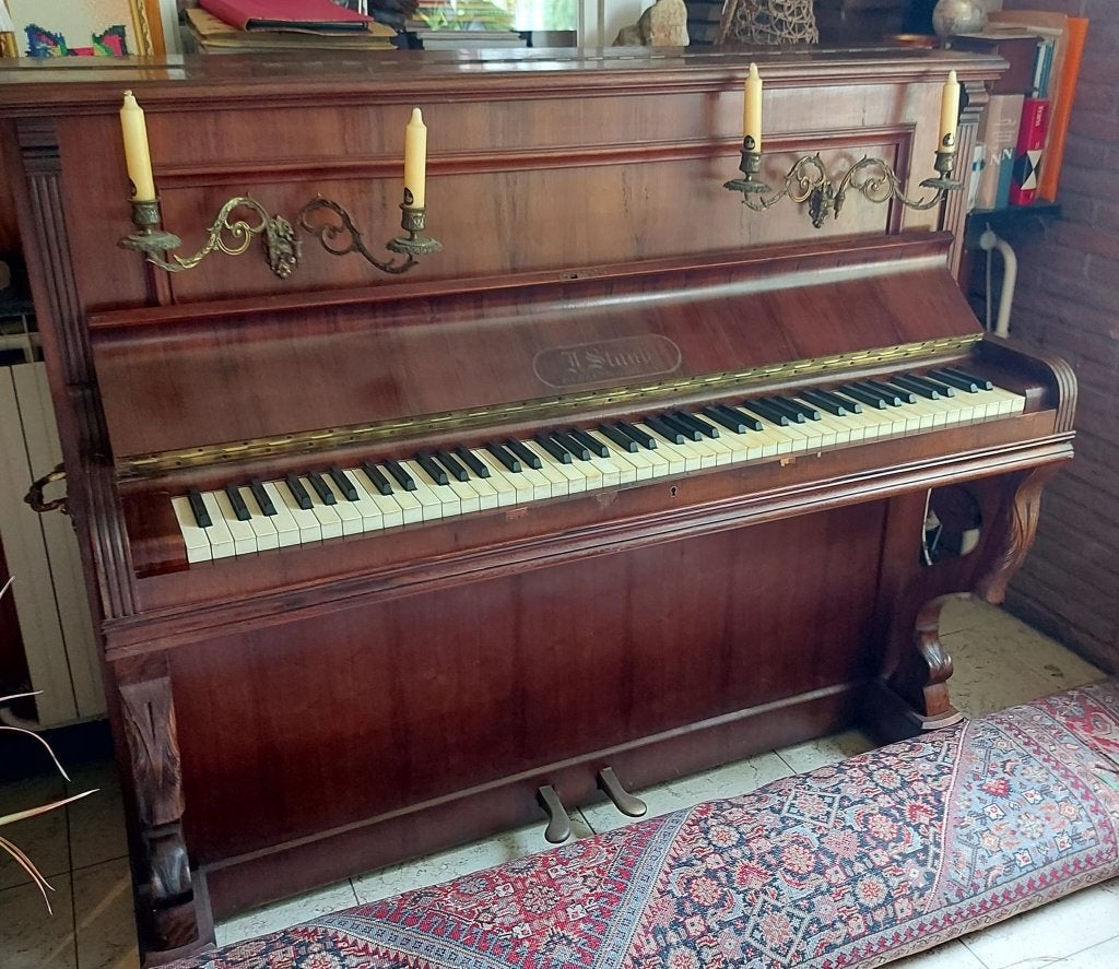 Piano, Muziek en Instrumenten, Ophalen, Zo goed als nieuw, Bruin, Piano
