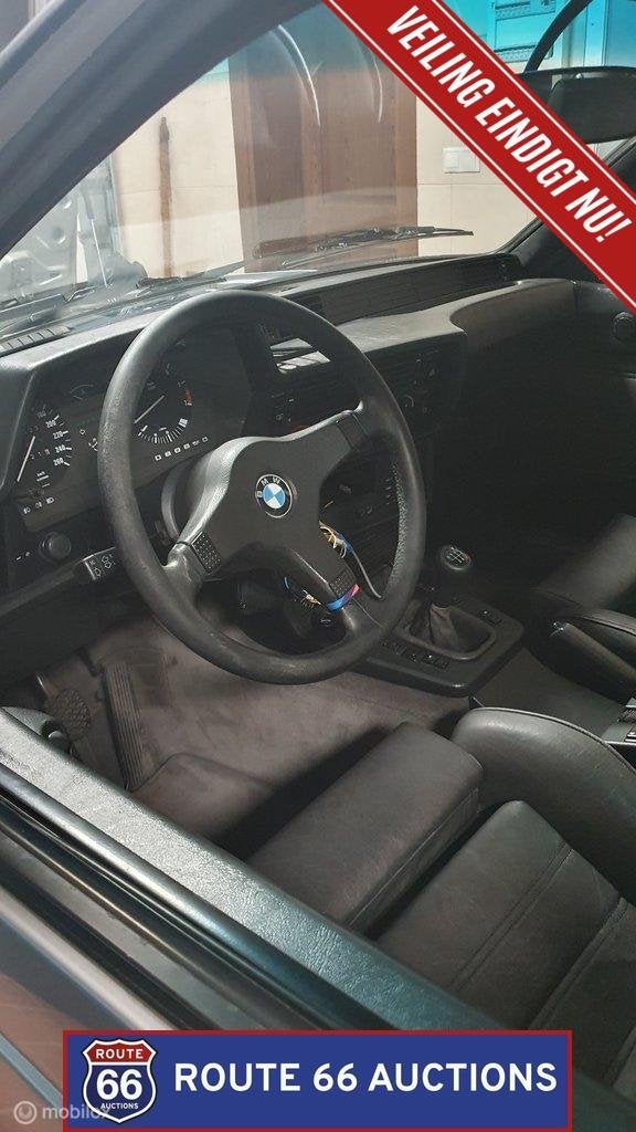 BMW 635 CSi | 1988 | Route 66 Auctions, Zwart, Bedrijf, Handgeschakeld, Overige carrosserie