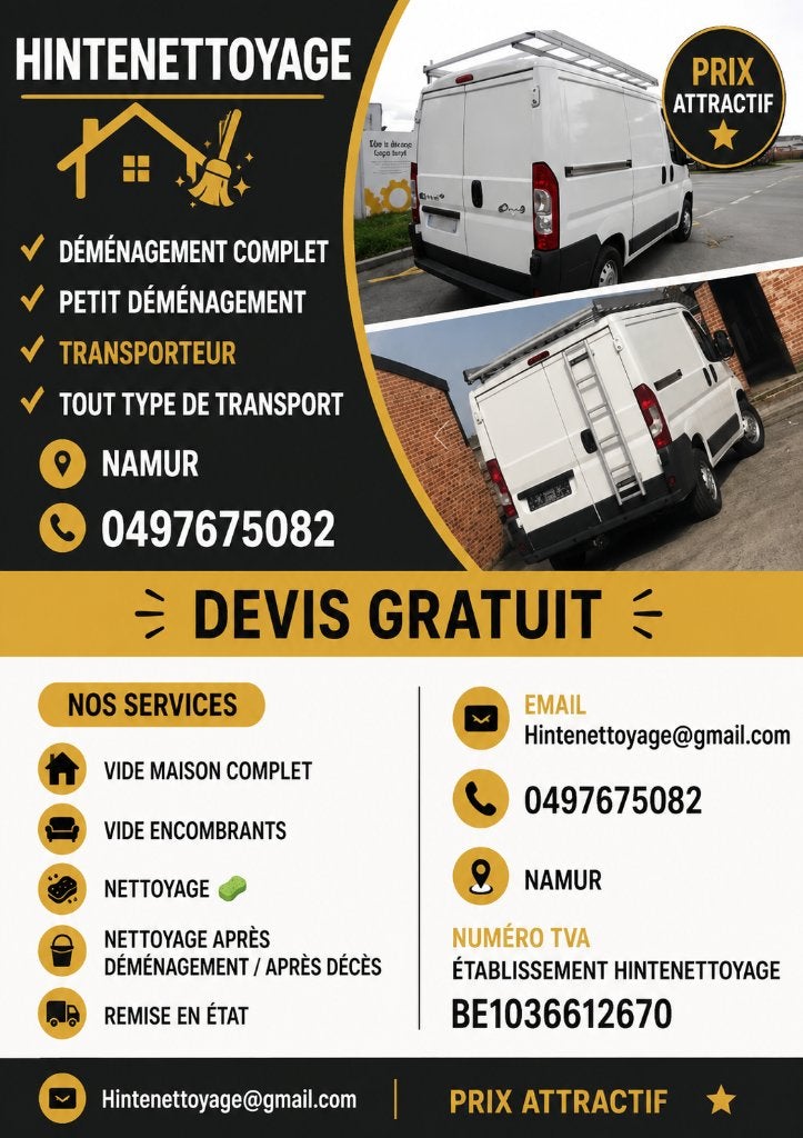 Transporteur déménagement, Enlèvement