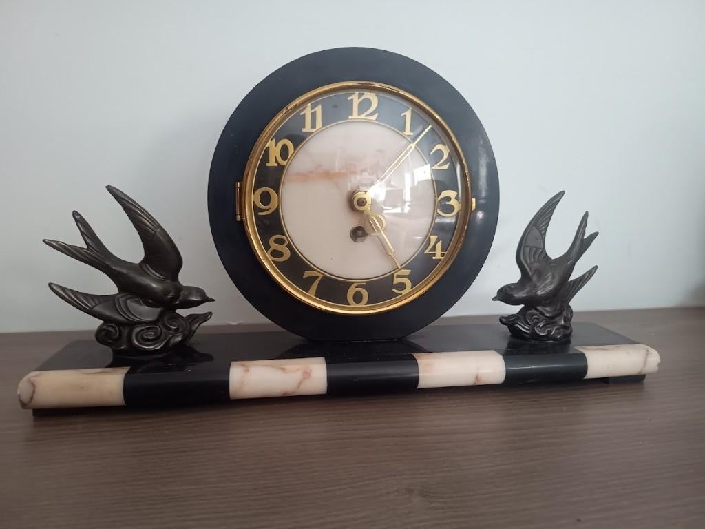 art deco schouwklok, Antiek en Kunst, Antiek | Klokken, Ophalen