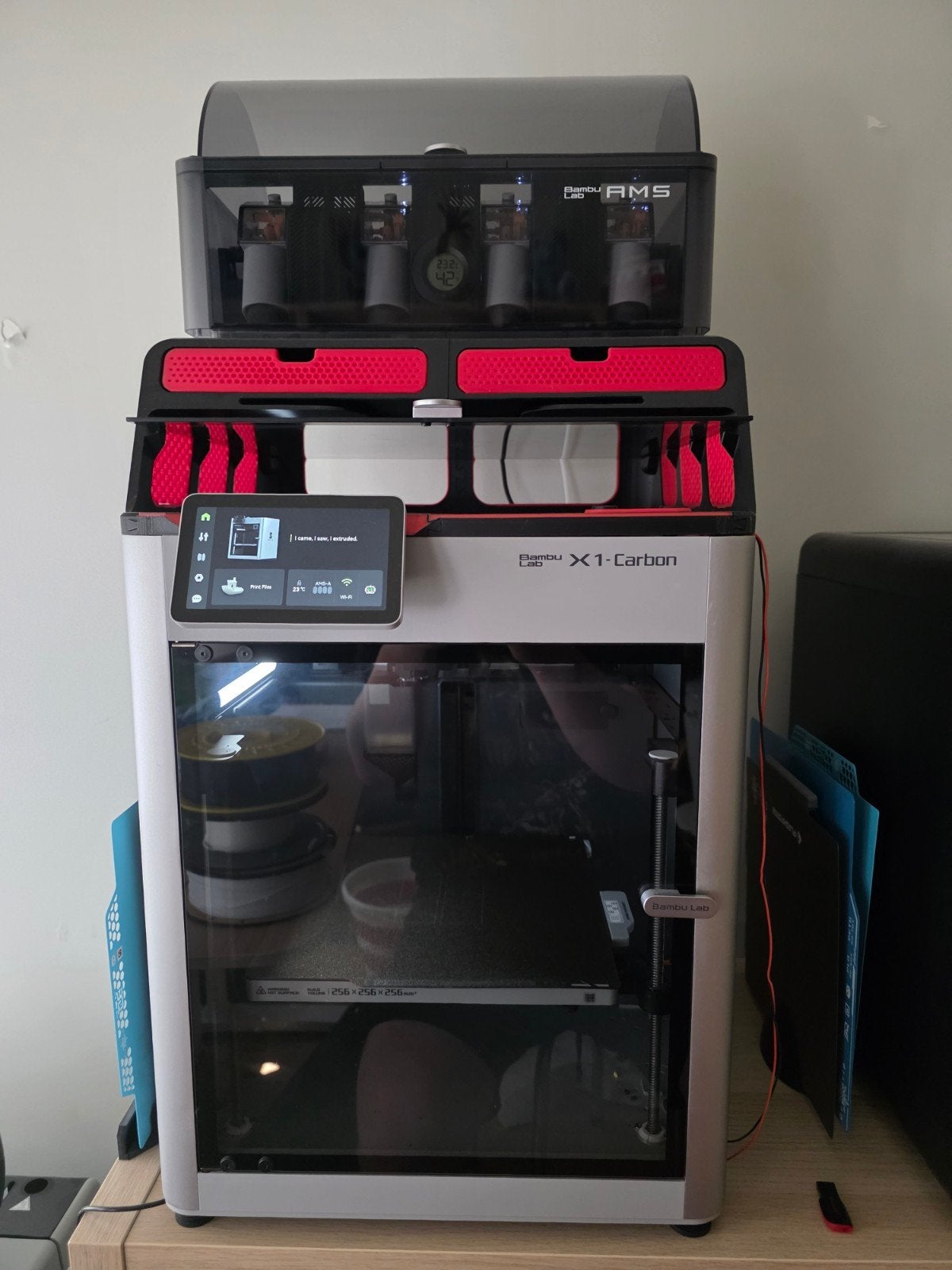 Bambulab X1C + AMS, Computers en Software, 3D Printers, Ophalen, Bambu Lab, Zo goed als nieuw, Filament
