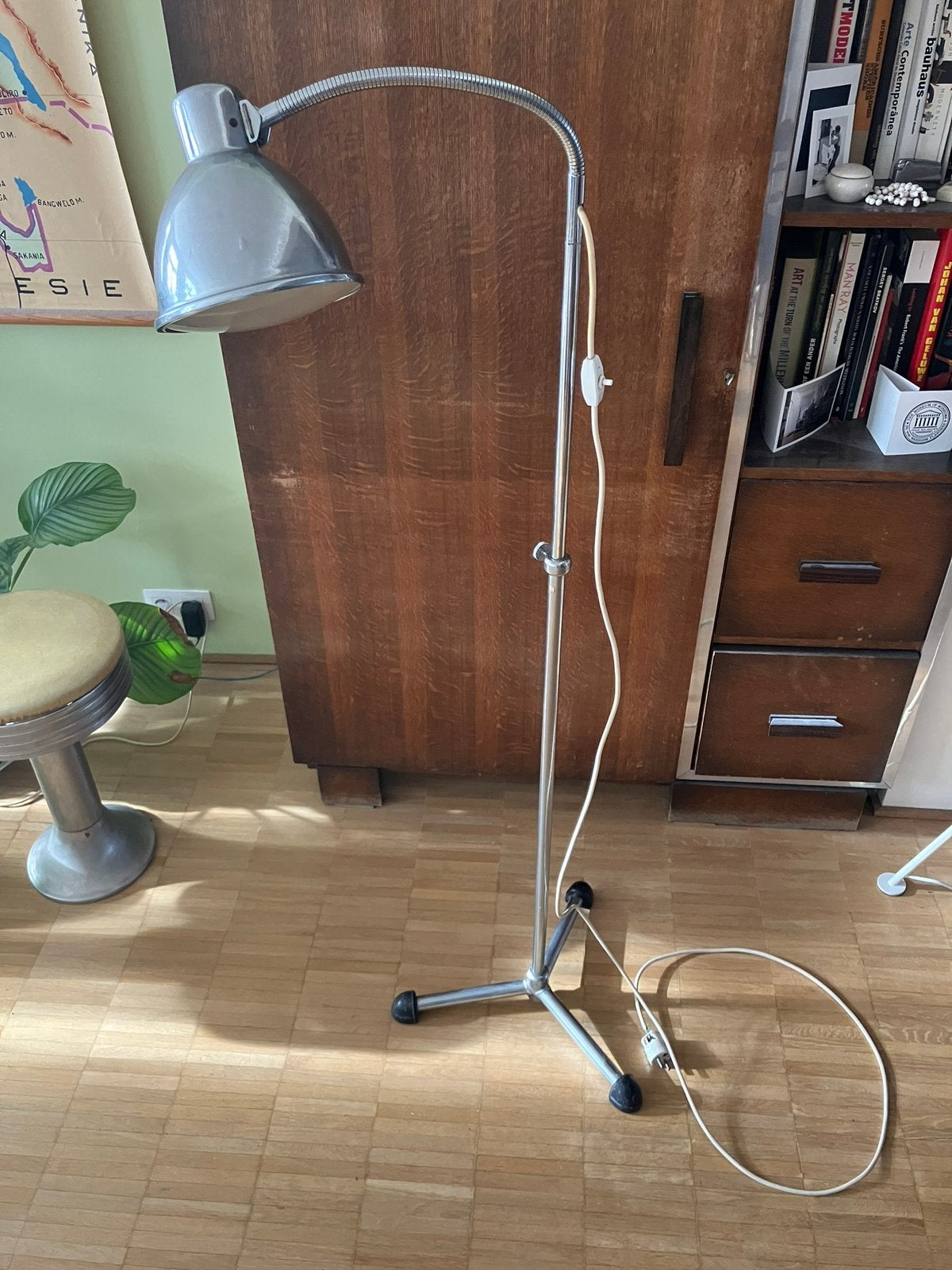 Vintage vloerlamp, Ophalen, Gebruikt, Art deco, 150 tot 200 cm