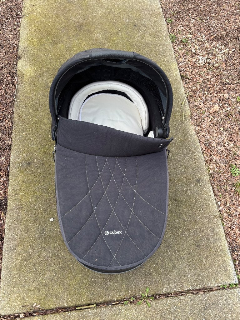 Cybex Priam draagmand zwart, Gebruikt, Met reiswieg, Ophalen, Kinderwagen