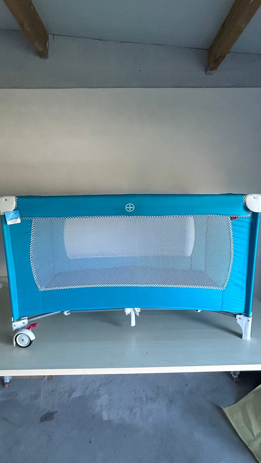 Dreambee opvouwbaar reisbedje/park turquoise met draagtas, Kinderen en Baby's, Ophalen, Zo goed als nieuw