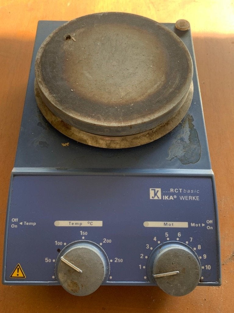 Magnetische Roerder, Ophalen, Gebruikt