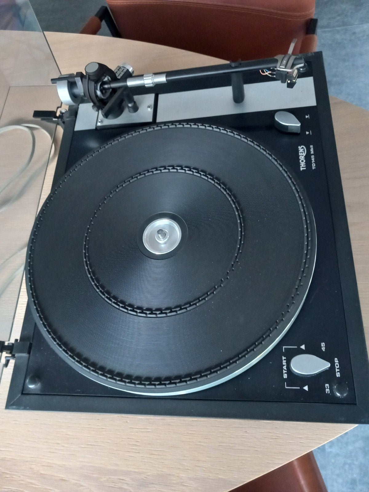 Thorens platenspeler TD 145 MK II 1976, Audio, Tv en Foto, Platenspelers, Ophalen, Platenspeler, Thorens