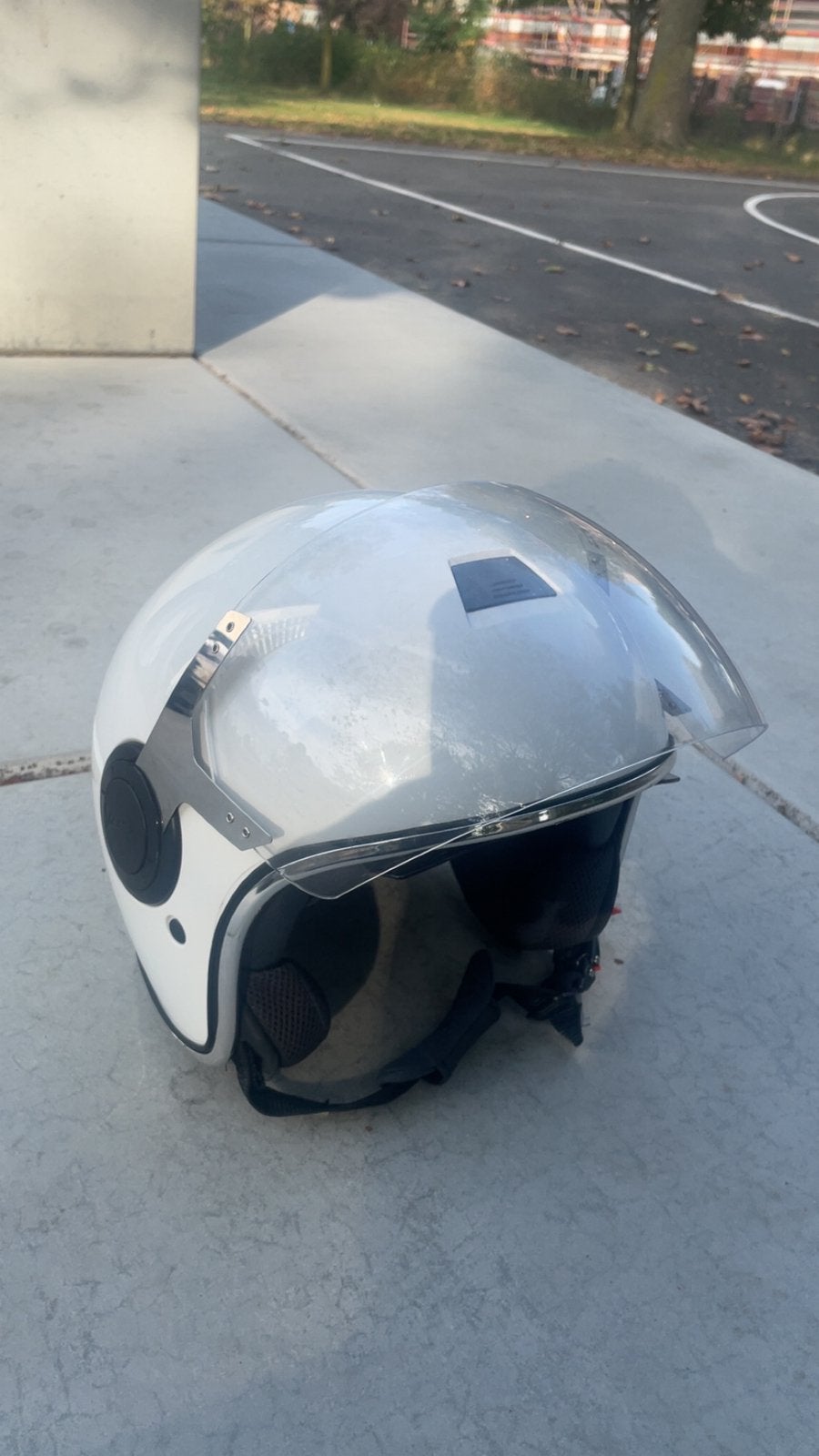Vespa helm wit M (Ruilen met Zwarte), Ophalen of Verzenden, Zo goed als nieuw, Medium