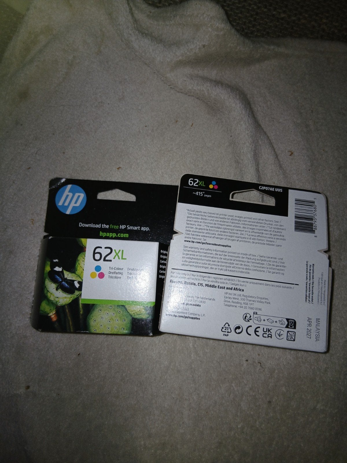 HP inktpatronen, Ophalen, Nieuw in verpakking, Origineel