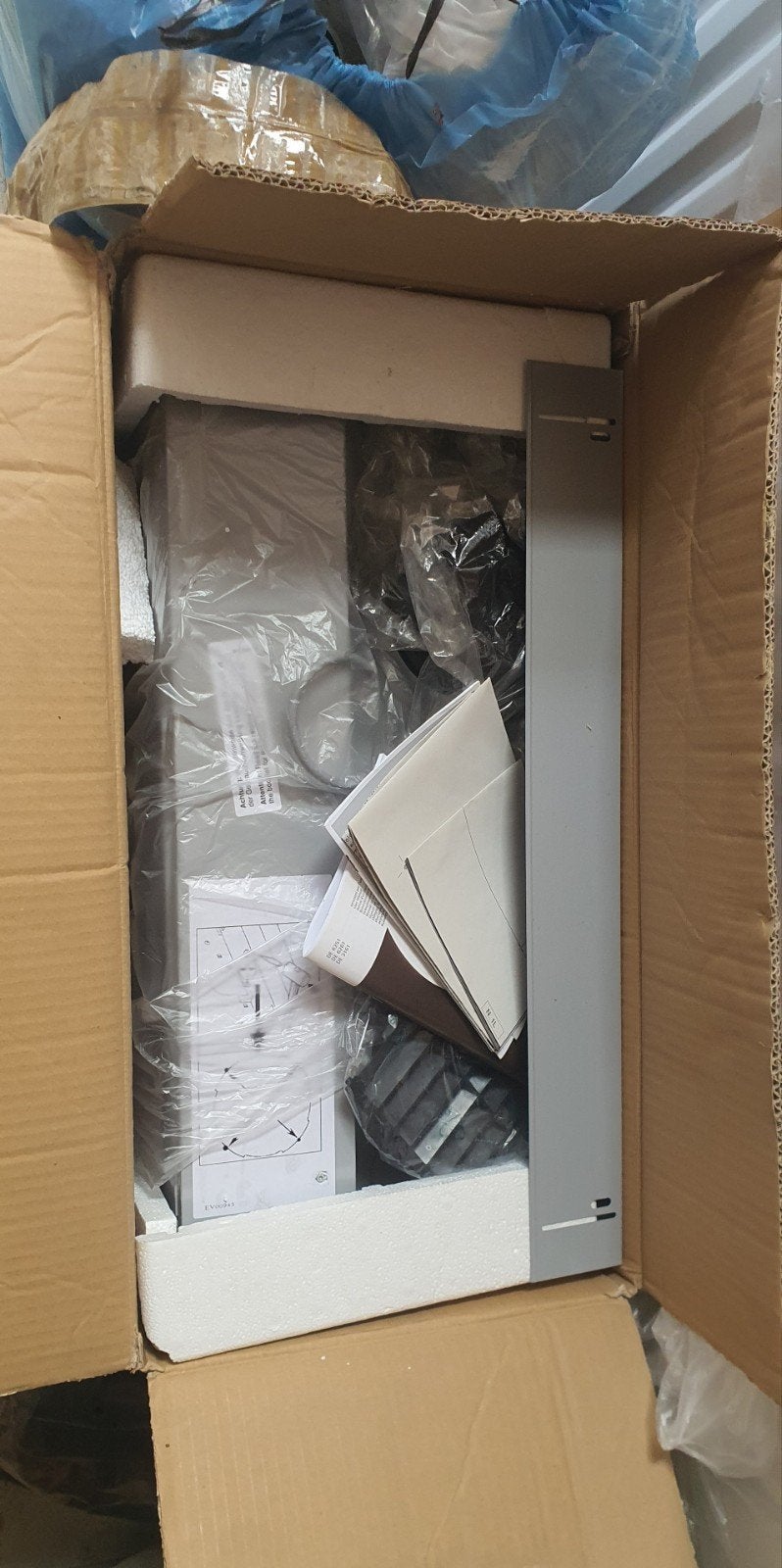 Dampkap AEG inbouw,grijs., Ophalen, Nieuw, Inbouw