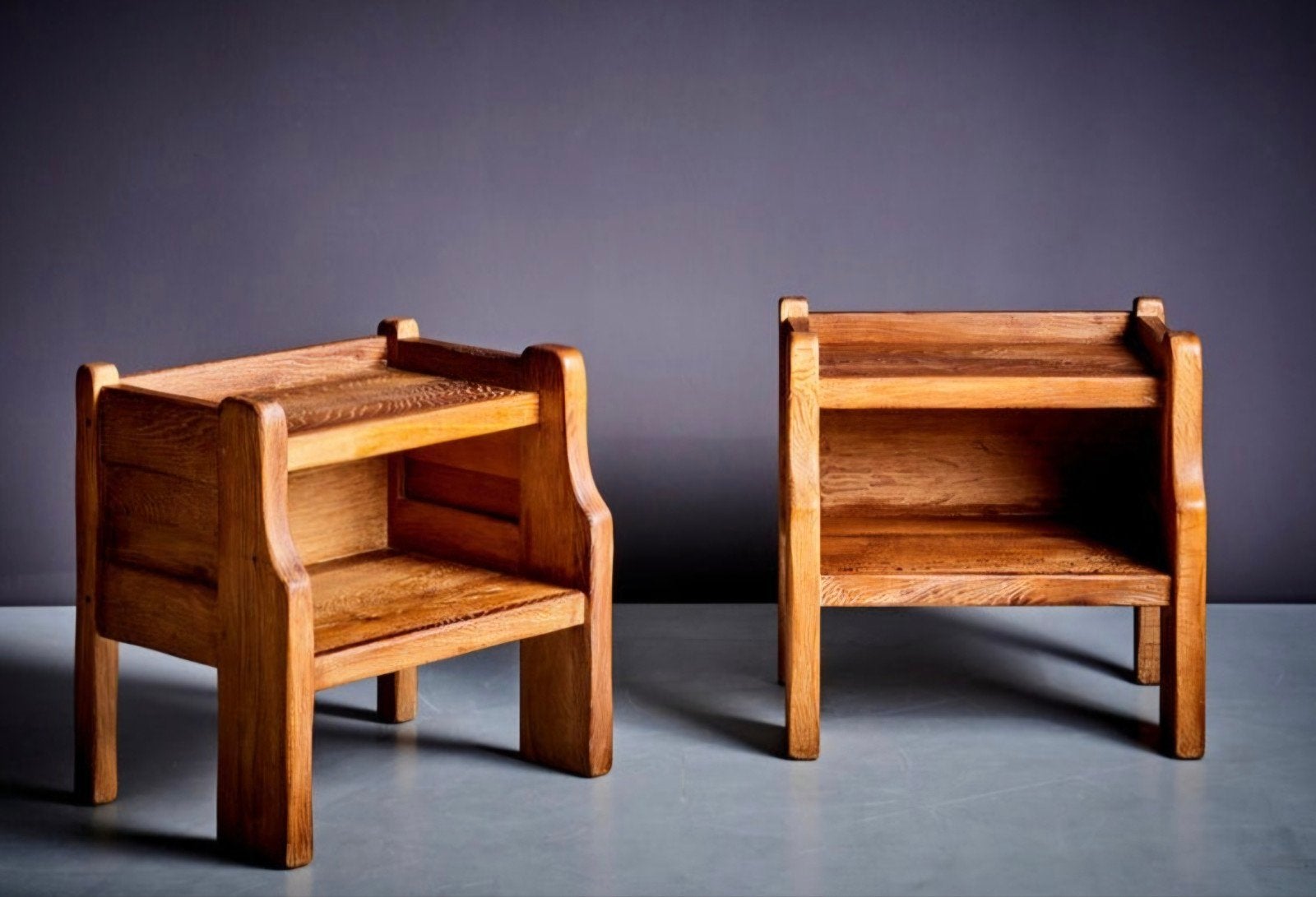 Set vintage nachtkastjes, Huis en Inrichting, Ophalen, Gebruikt, 55 tot 70 cm, 45 tot 65 cm