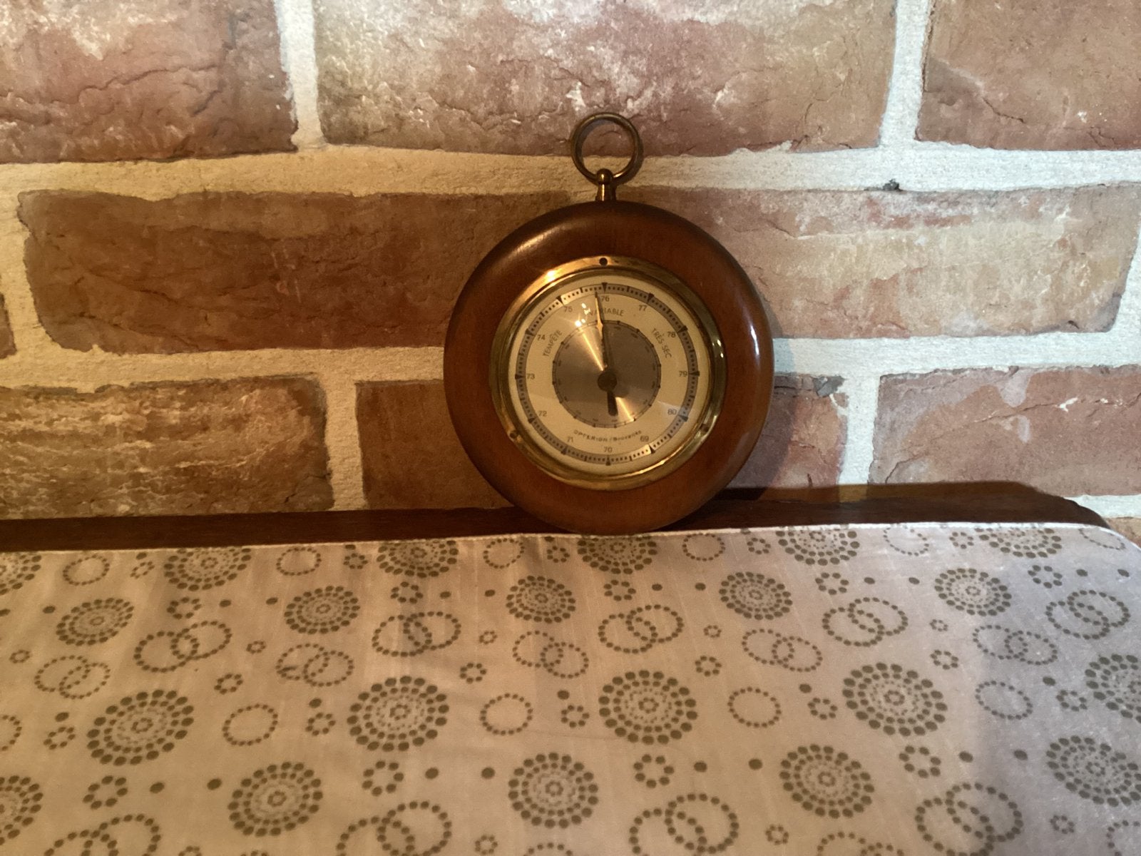 Vintage barometer Opterion Bruxelles, Antiquités & Art, Enlèvement