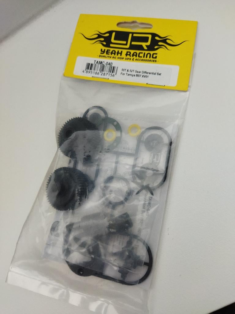 Yeah Racing 50T & 52T Gear Diff - Tamiya M07, XV01, TA06, Elektro, Verzenden, Nieuw, Schaal 1:10