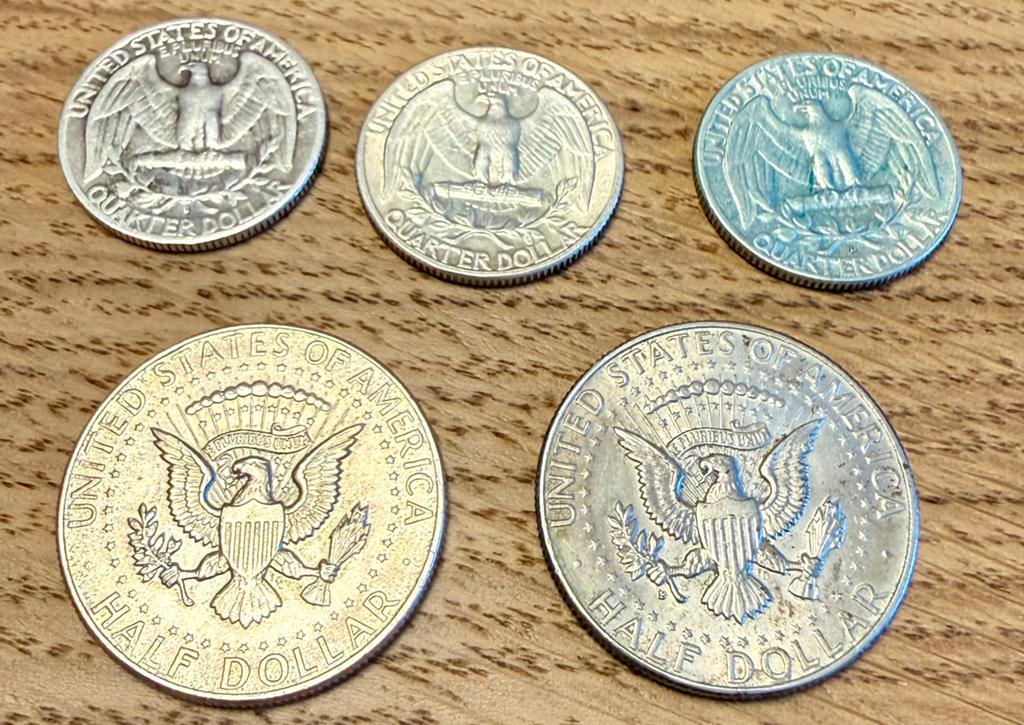 Petit lot de pieces américaines en argent, Enlèvement ou Envoi, Argent