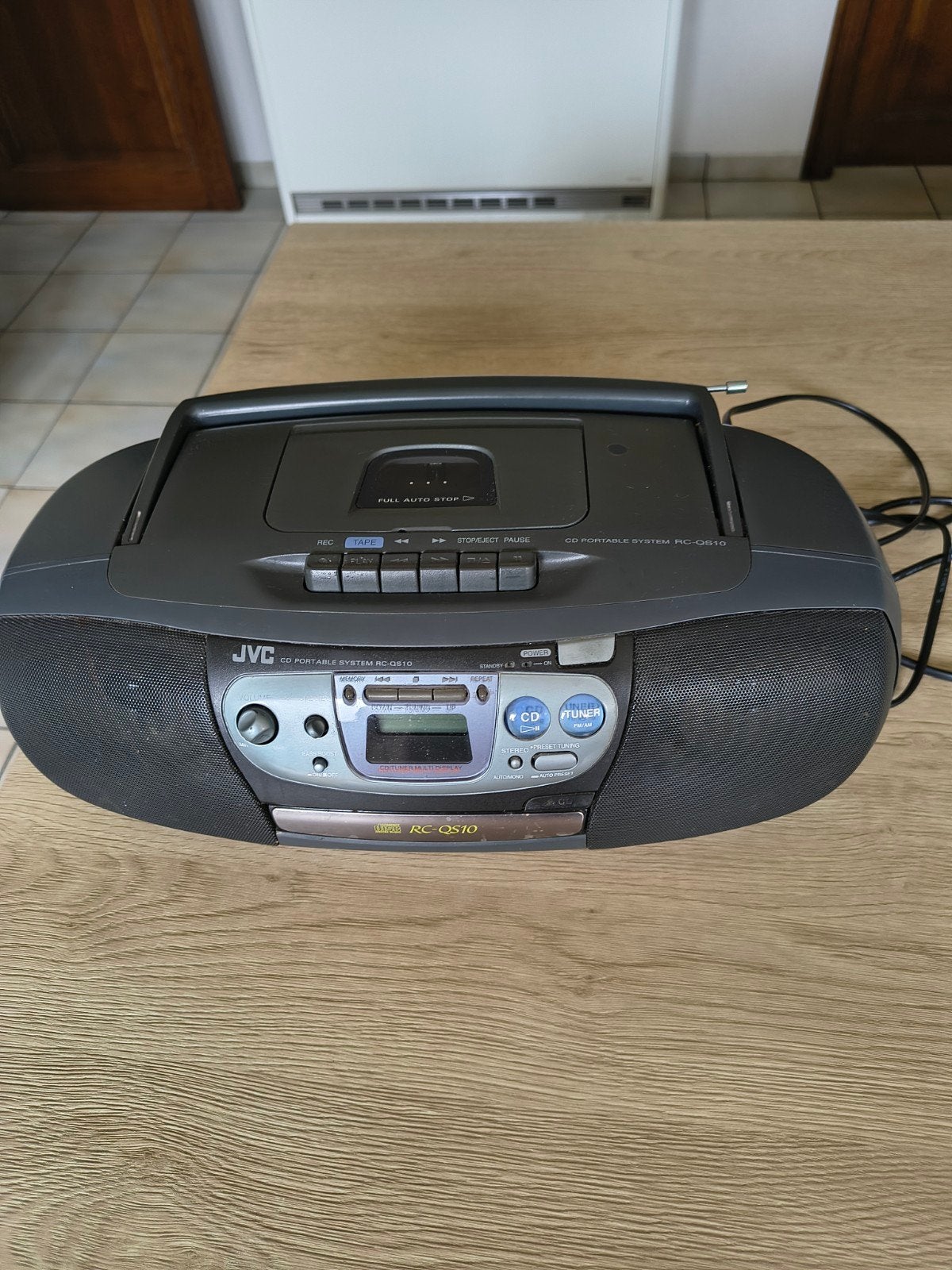 JVC radio cd,casettespeler, Ophalen, Radio