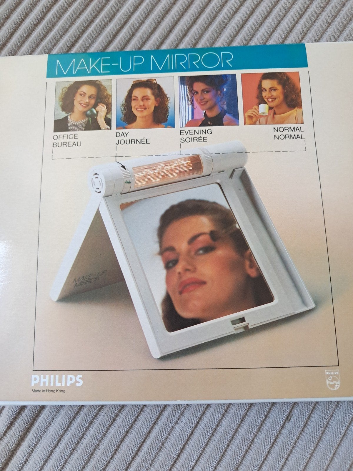 Vintage Philips HP 2402 Verlichte Make-up Spiegel Jaren '80, Collections, Enlèvement ou Envoi, Neuf