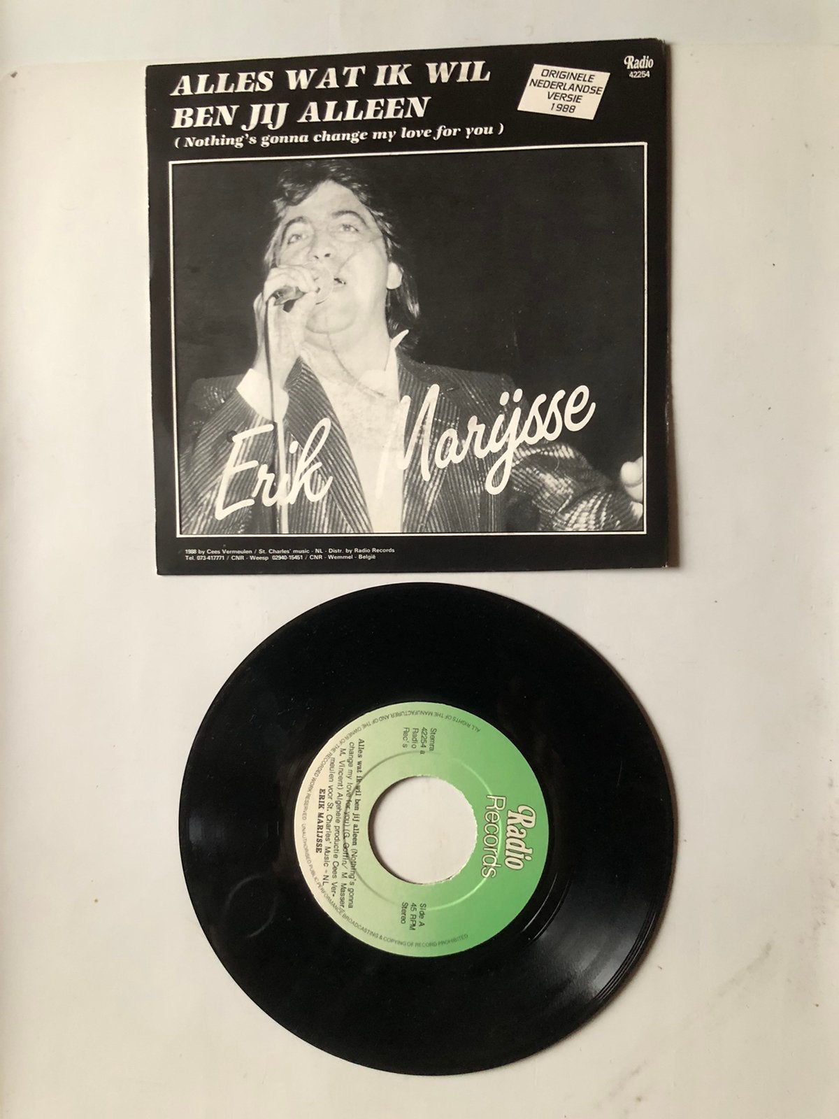 Eric Marijsse : alles wat ik wil ( belpop; 1988), Verzenden, Zo goed als nieuw