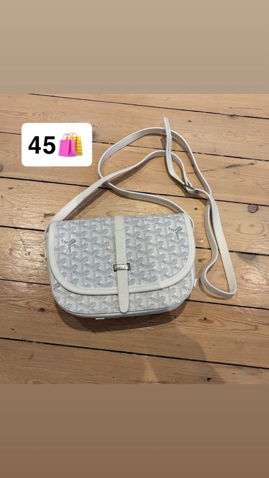 Goyard bag, Overige merken, Wit, Ophalen of Verzenden, Zo goed als nieuw