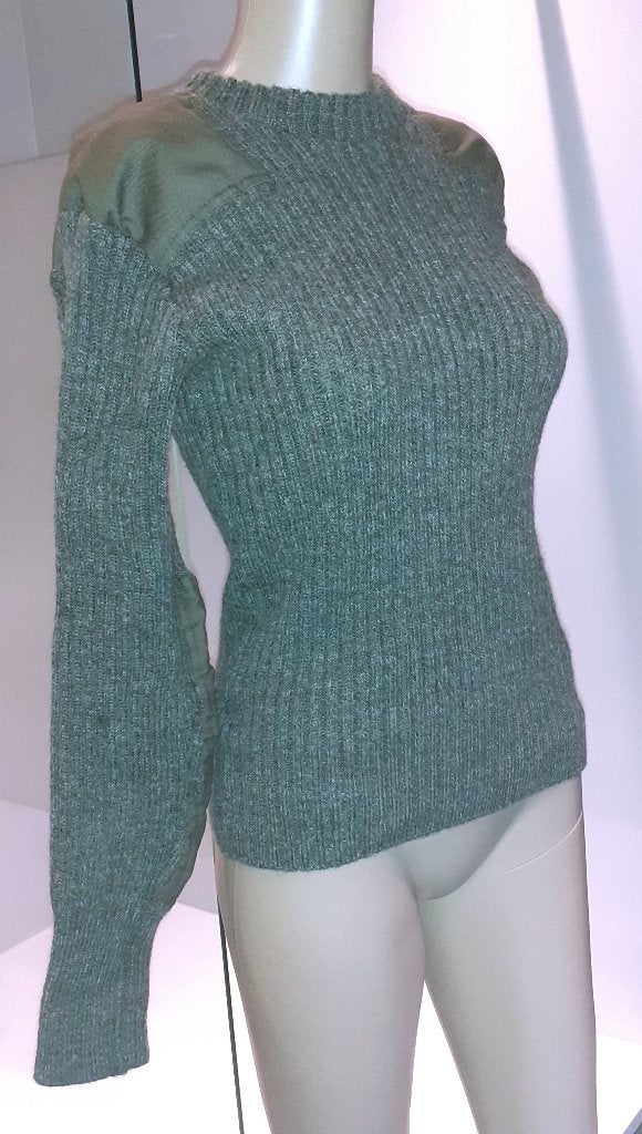 trui vintage militair khaki Bridgedale England S, Ophalen of Verzenden, Nieuw, Maat 36 (S), Groen