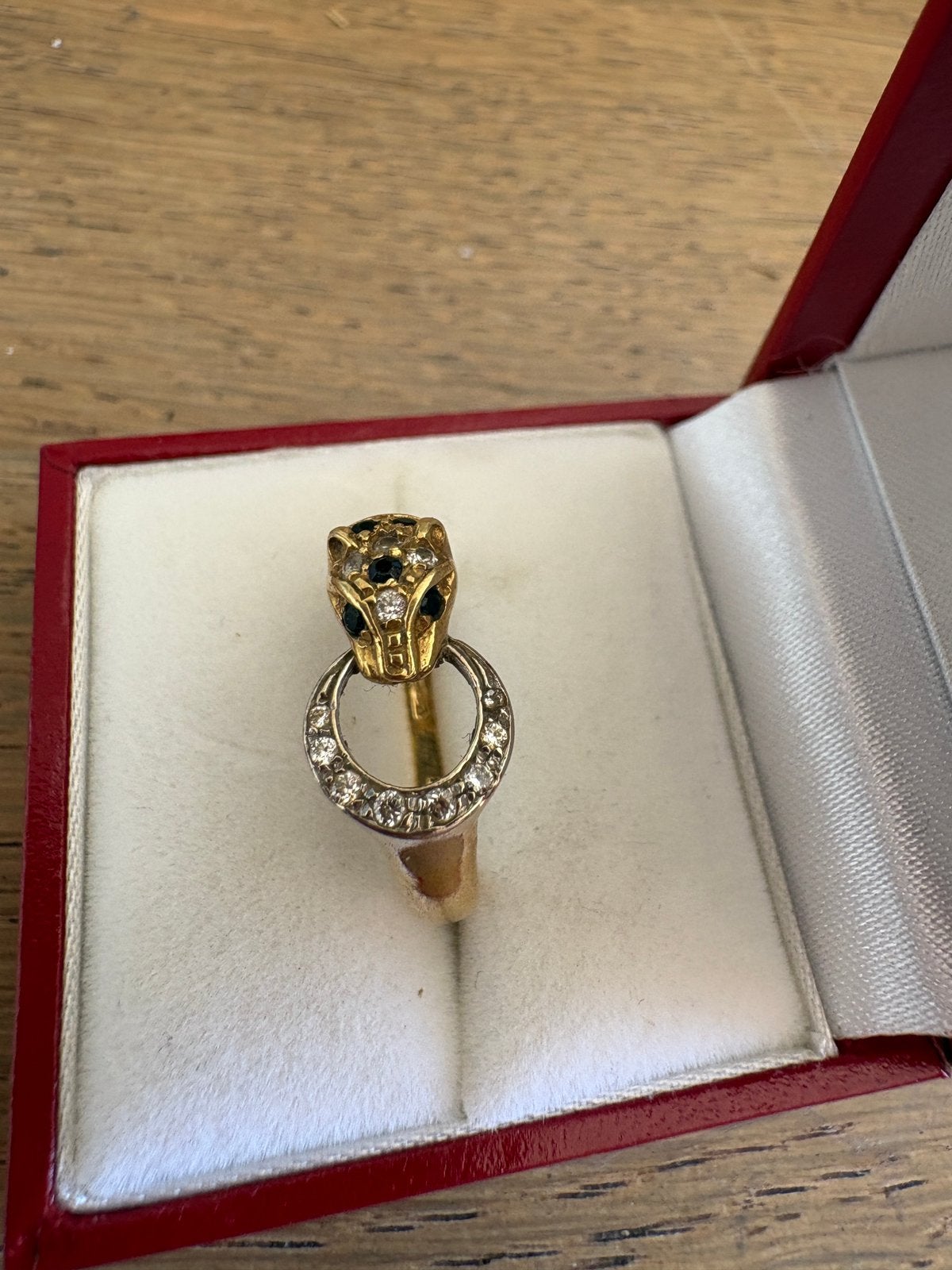 18-karaats gouden Cartier-stijl, Handtassen en Accessoires, Edelstenen, Ophalen of Verzenden, Zo goed als nieuw
