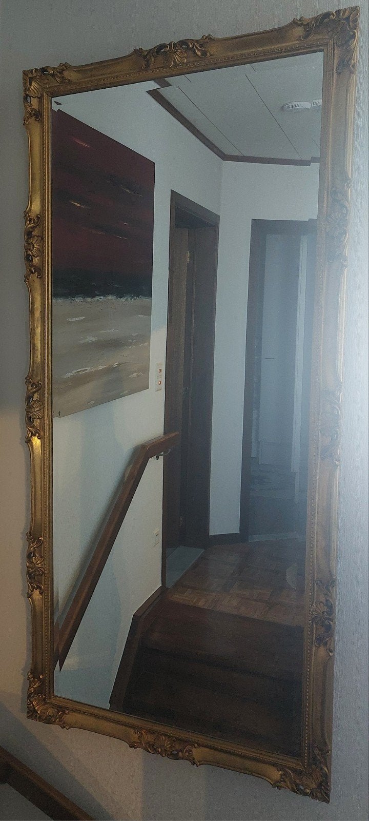 Mooie wandspiegel 180×80cm, Ophalen, Zo goed als nieuw, 75 tot 100 cm, 150 tot 200 cm