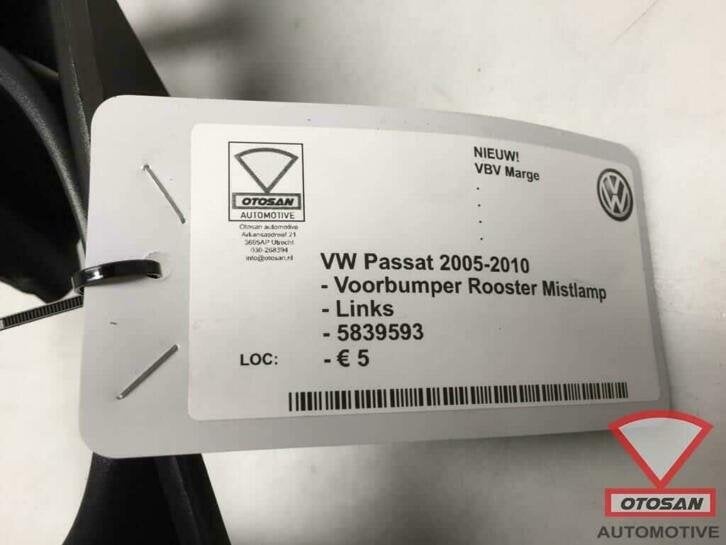 vw passat 2008 grille de pare chocs avant antibrouillard gau, Autos : Pièces & Accessoires, Neuf, Pare-chocs, Volkswagen, Volkswagen AG