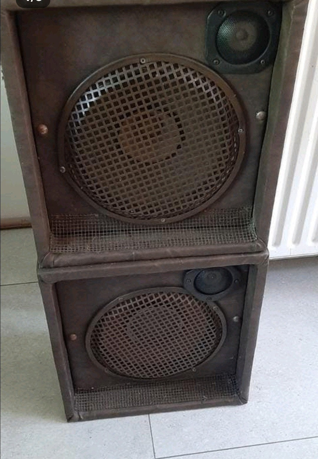 Haut-parleurs 120 Watt
46 cm, hauteur 42 cm, largeur 23 cm,, TV, Hi-fi & Vidéo, Enceintes, Enlèvement ou Envoi