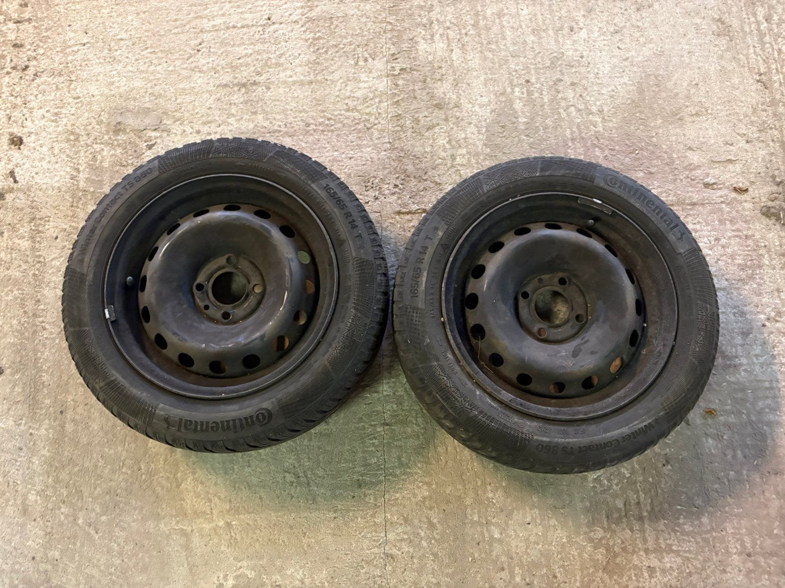 PNEUS + JANTES 165/65 R14 T, 14 pouces, Pneus et Jantes, Pneus hiver, Enlèvement