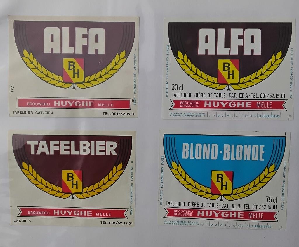 bier etiket brouwerij huyghe melle, Verzamelen, Ophalen