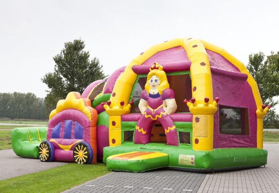 springkasteel super princess met bad, Enlèvement, Comme neuf