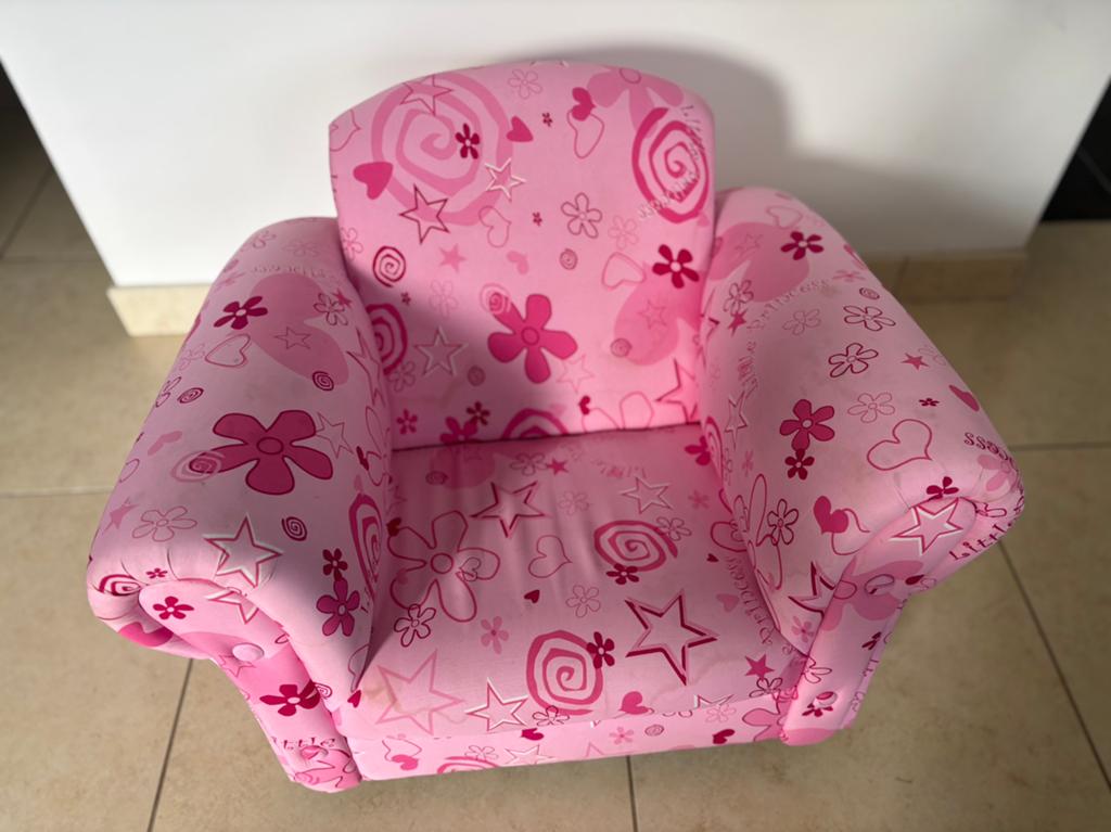 Fauteuil enfant à bascule rose Princesse, Enlèvement, Utilisé