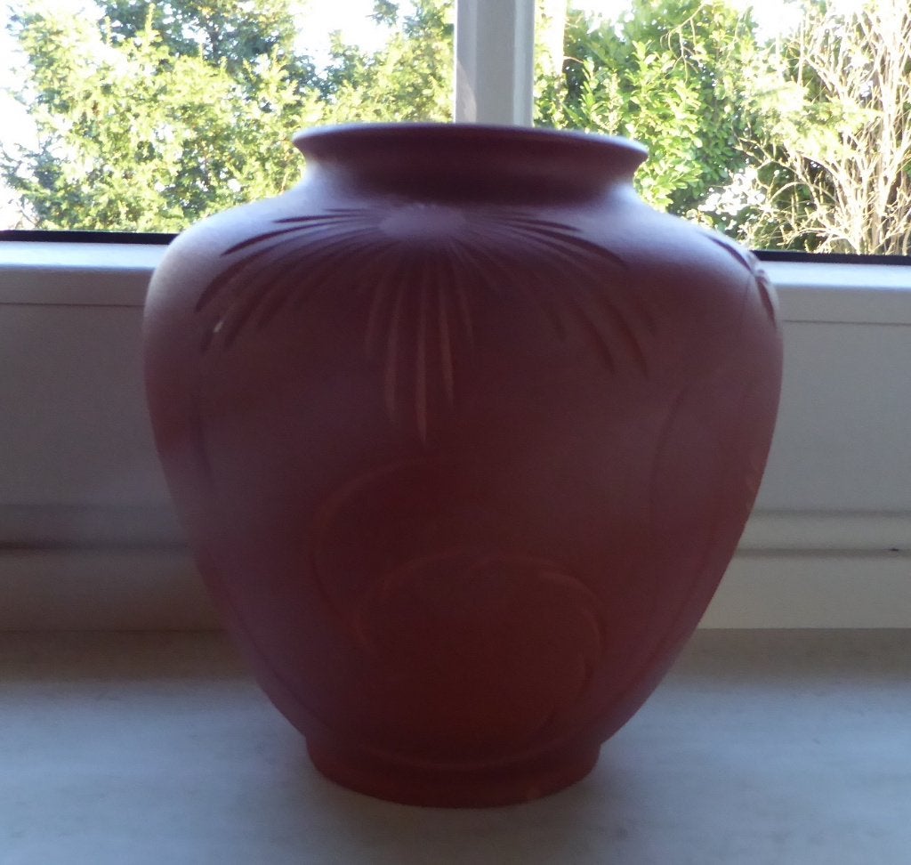Potje terracottakleur " Handarbeit ", Ophalen, Gebruikt