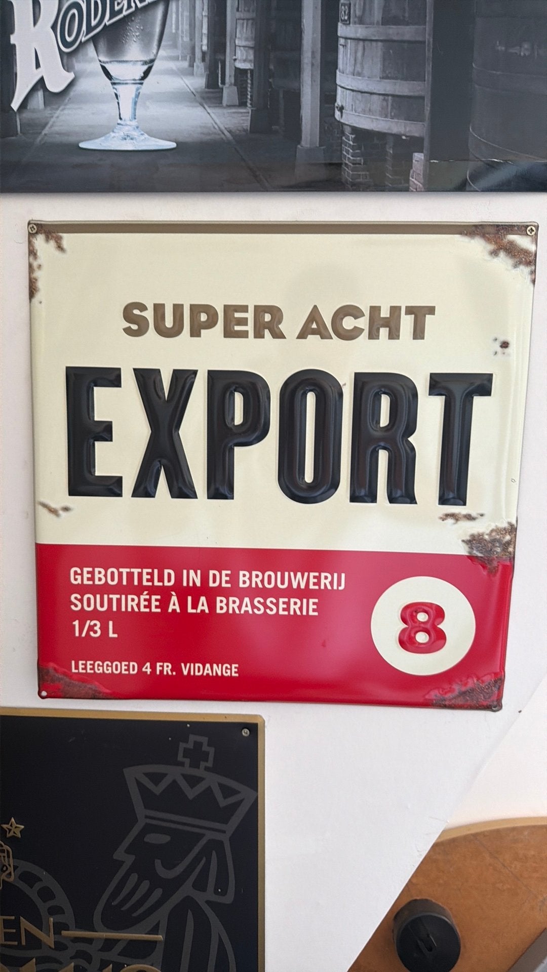 Export super acht / 8 - Haacht, Verzamelen, Biermerken, Ophalen of Verzenden, Zo goed als nieuw