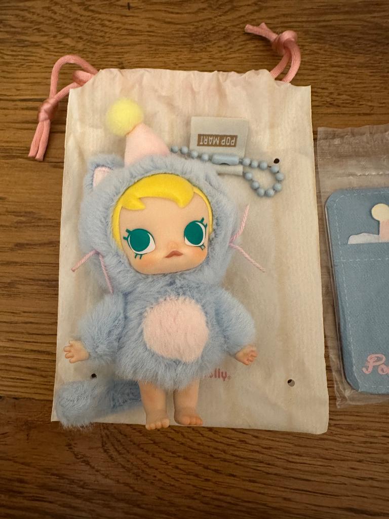 Baby Molly Pocket friends Popmart, Kinderen en Baby's, Speelgoed | Knuffels en Pluche, Overige karakters, Ophalen, Nieuw, Blauw