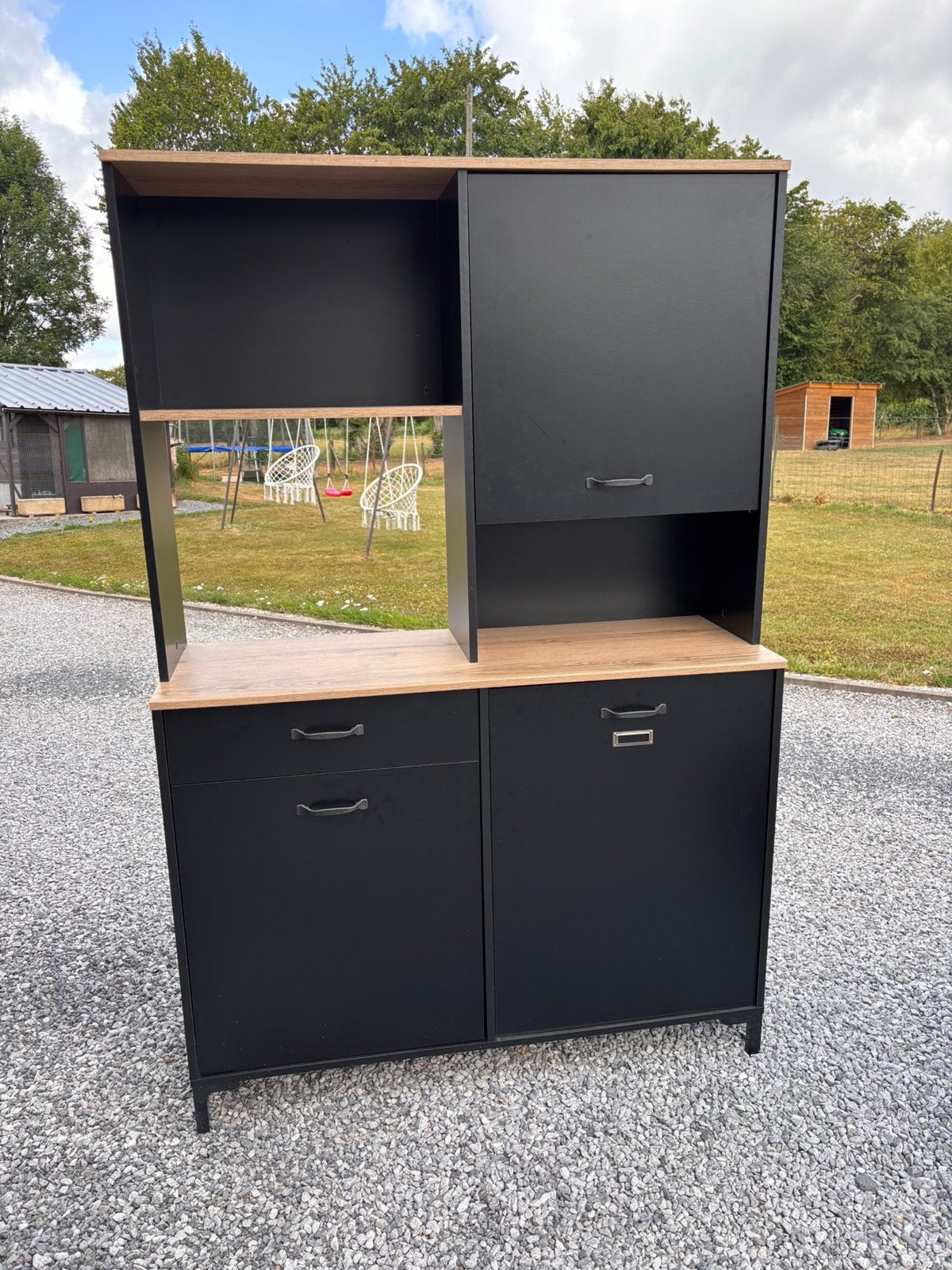 Meuble de cuisine conforama, Maison & Meubles, 25 à 50 cm, Comme neuf, 100 à 150 cm, Noir