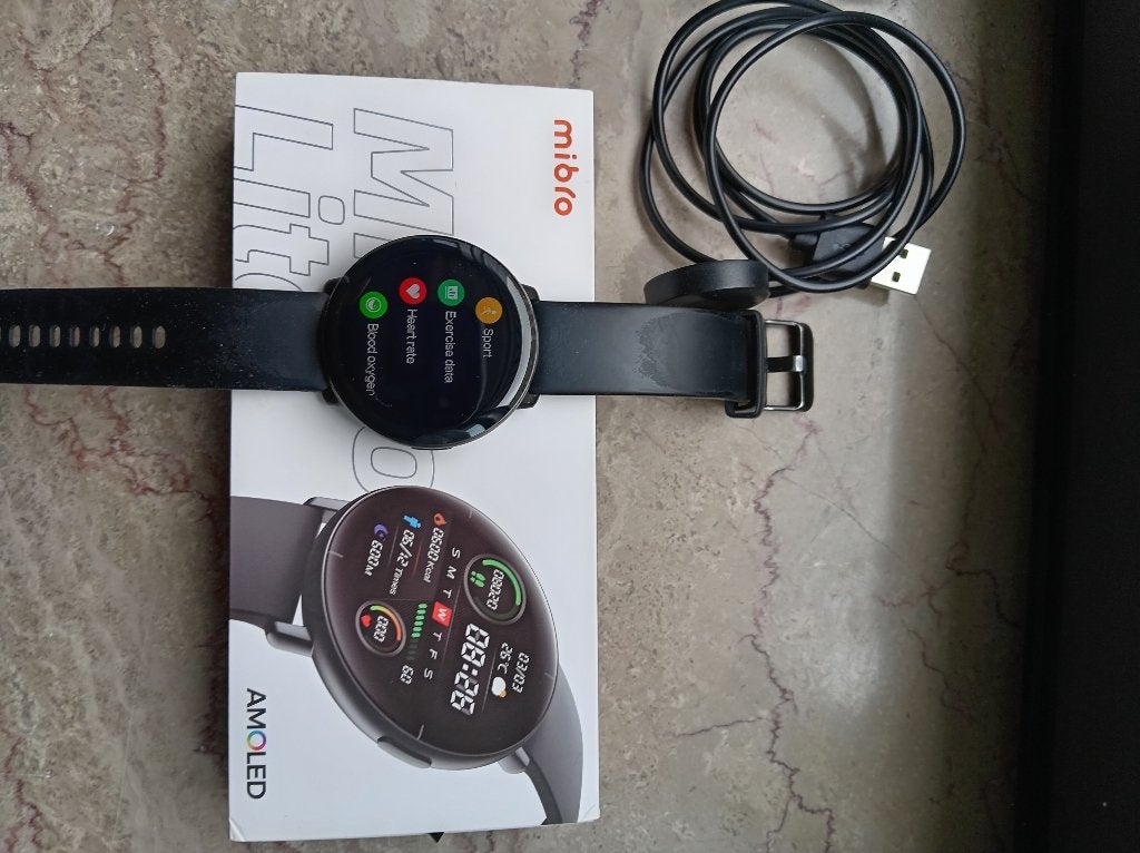 Mibro lite Xiaomi smartwatch, Ophalen, Xiaomi, Zwart, Zo goed als nieuw
