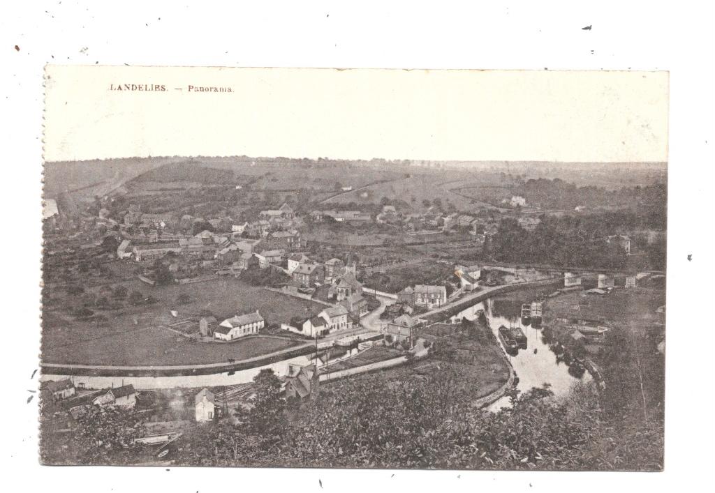 Landelies NA37: Panorama 1924, Verzenden, 1920 tot 1940, Gelopen, Henegouwen