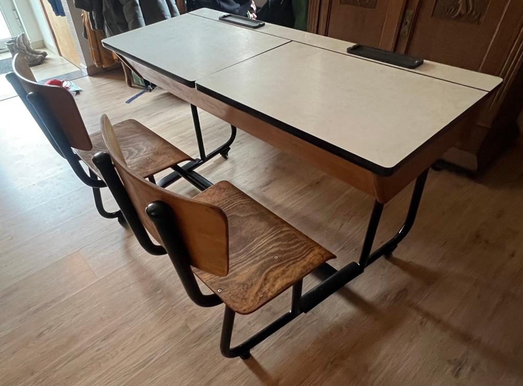 Lessenaar, Huis en Inrichting, Ophalen, Met lades, Gebruikt, 110 cm