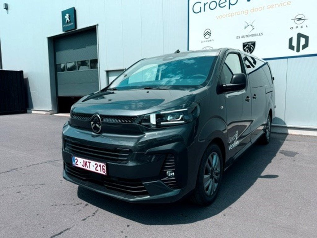 Citroen Jumpy Dubbele Cabine XL 180pk Aut. Full Option, Autos, Citroën, Argent ou Gris, Achat, Euro 6, Entreprise