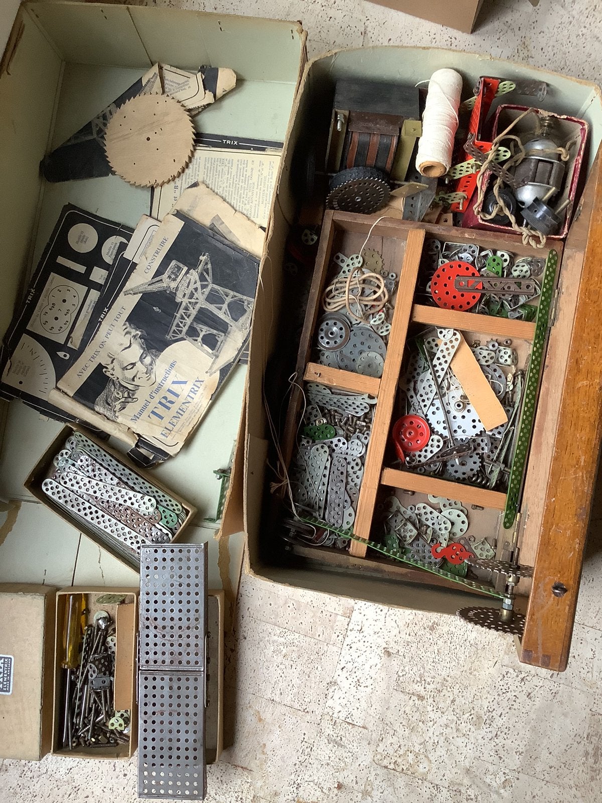 Kit de construction vintage Trix Elementrix, Enlèvement