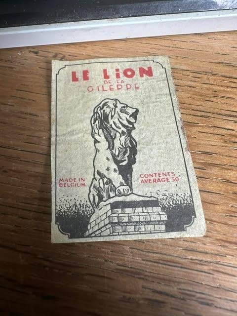 etiket label lucifer doos le lion de la Gileppe, Verzamelen, Gebruikt, Ophalen of Verzenden, Lion, Info@gillu.ng