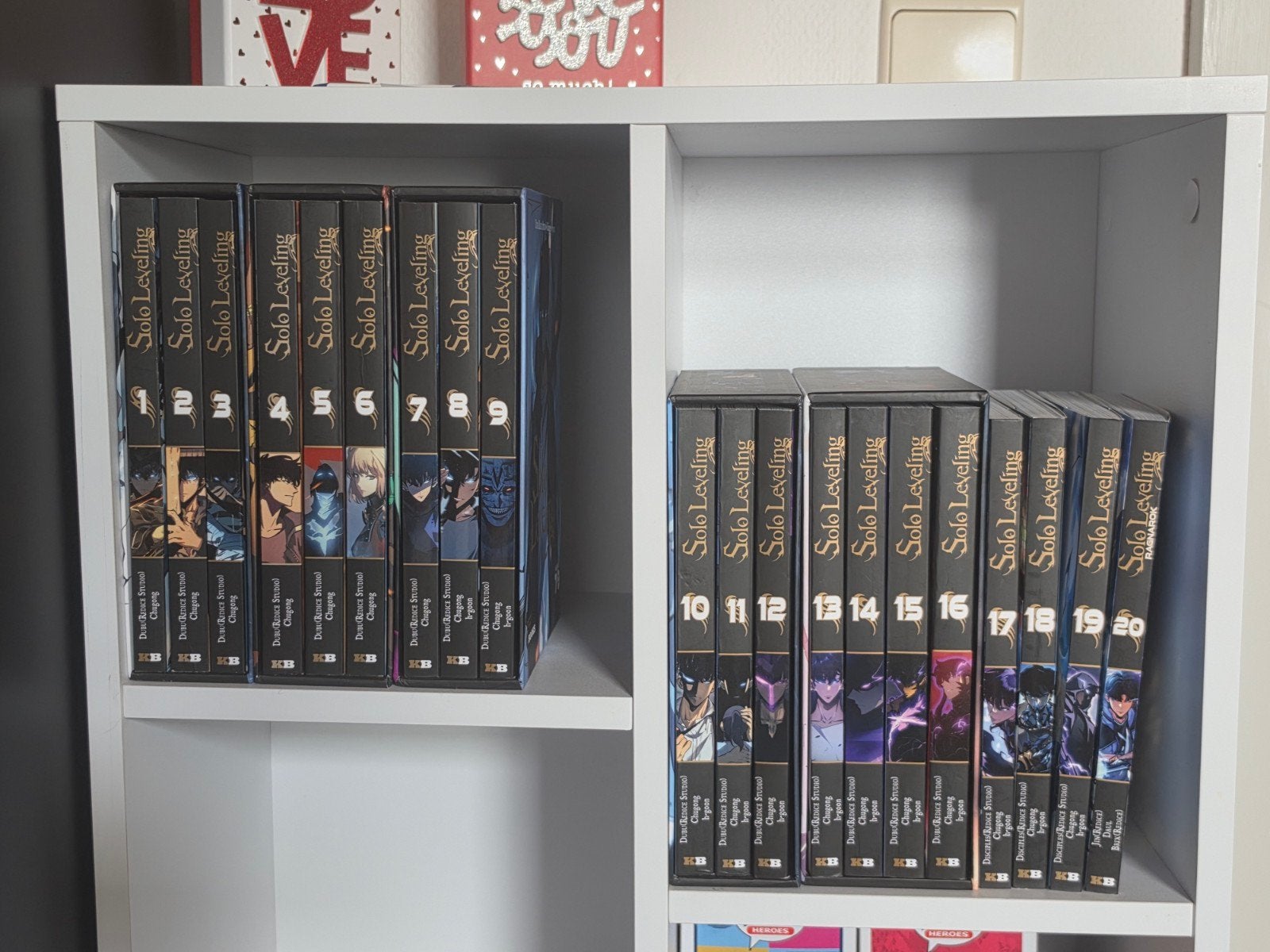 Solo leveling 1 a 20 avec 5 coffret + plv, Enlèvement