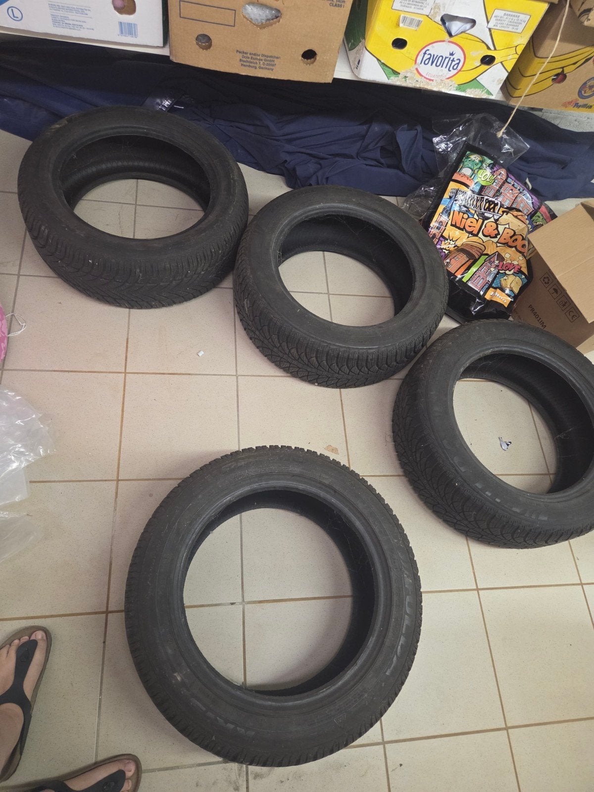 Pneus de voiture 4x 215/60 R16, Enlèvement, Comme neuf